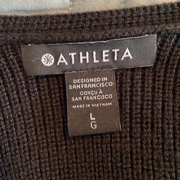 Athleta Hanover V-neck black sweater size large - Picture 5 of 6